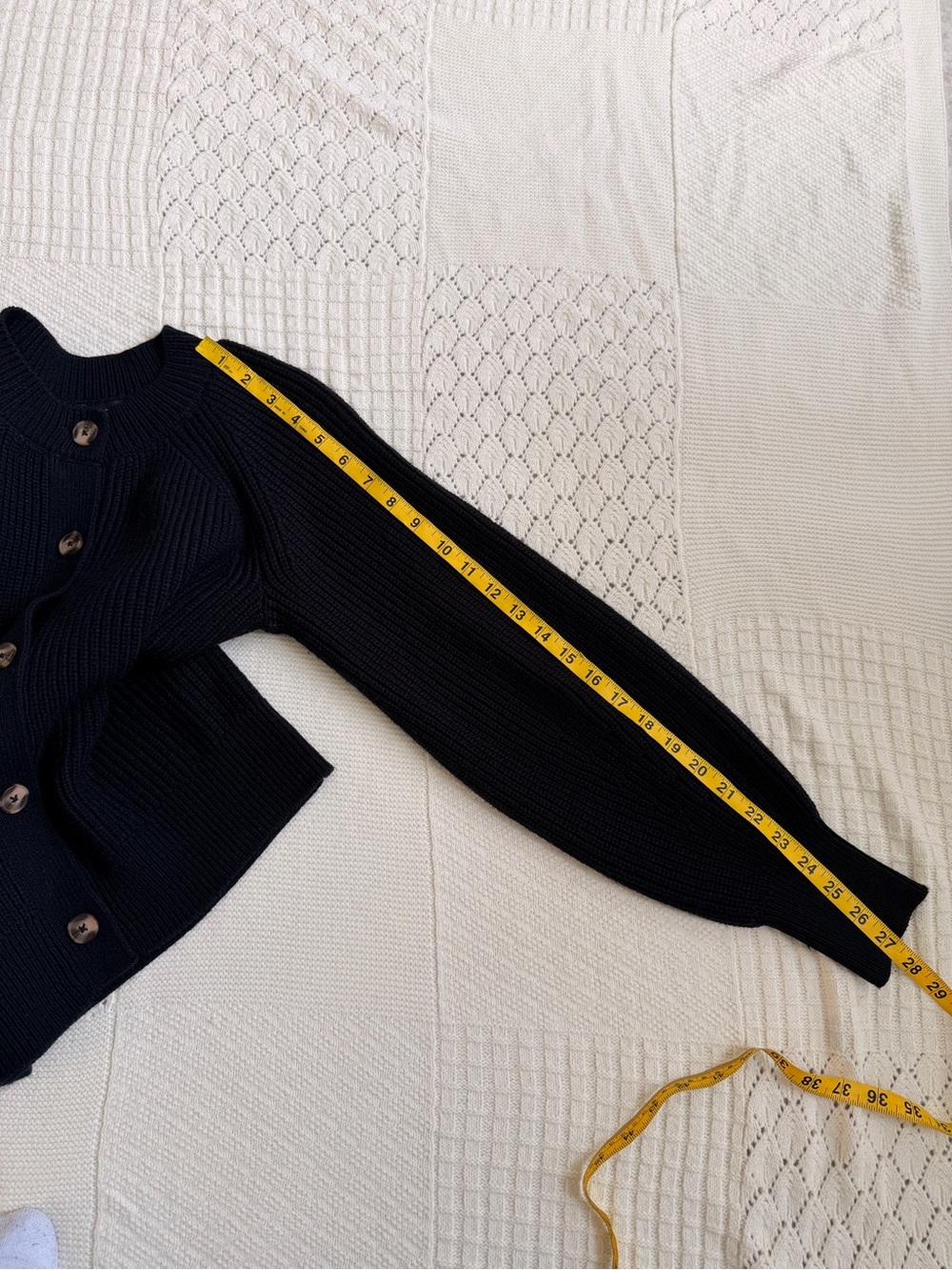 Banana Republic Classic Black Button-Up Women's Sweater Cardigan - Picture 6 of 8